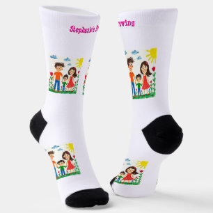 Add your Child's Artwork to this  Socks