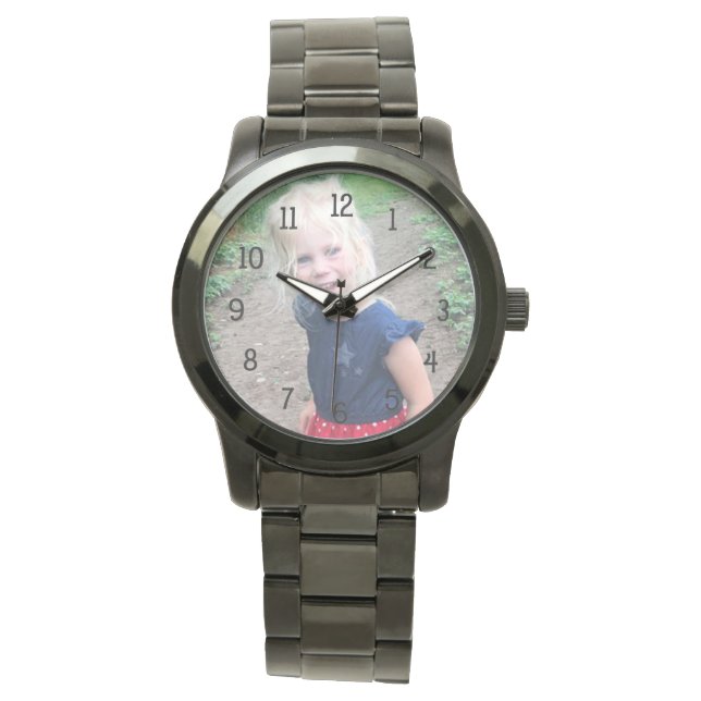 Add your child's photo watch, grandparent gift watch (Front)