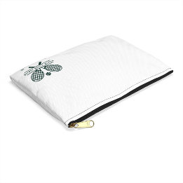 Add Your Club Name Tennis Icons Green Accessory Pouch
