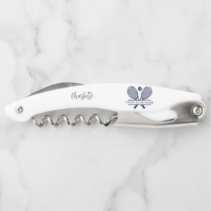 Add Your Club Name Tennis Team Any Color White Corkscrew