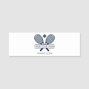 Add Your Club Name Tennis Team Any Colour Tag