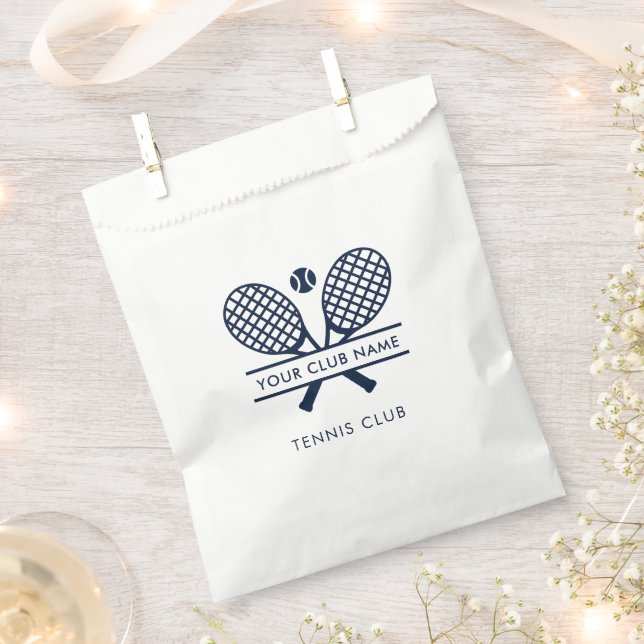 Add Your Club Name Tennis Team Events Favour Bags (Clipped)