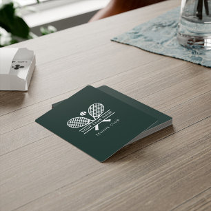 Add Your Club Name Tennis Team Locker Room Green Playing Cards