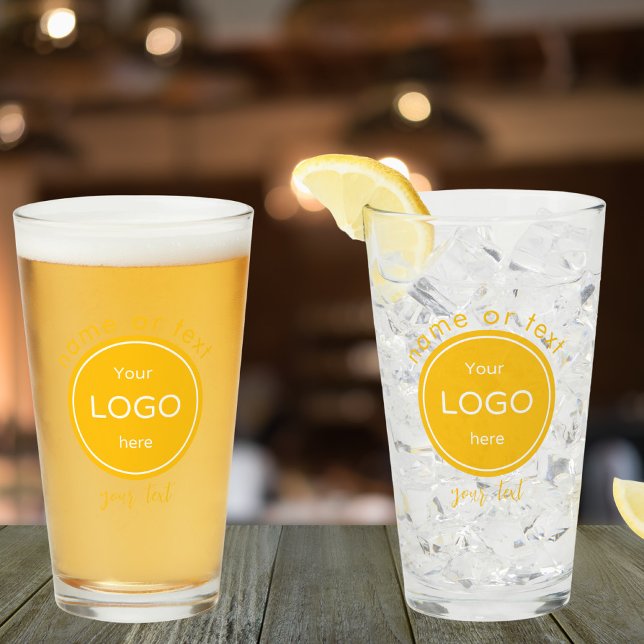 Add your company business logo Bar yellow Glass (Creator Uploaded)