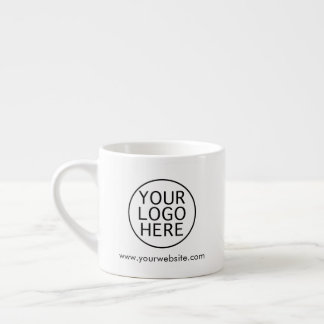 Add Your Company Logo and Business Website Custom Espresso Cup