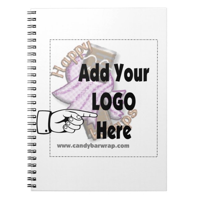 Add Your Company LOGO as Client or Employee Gifts Notebook (Front)
