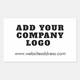 Add Your Company Logo Business Owner Rectangular Sticker