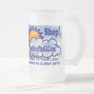 Add your Company Logo on Frosted Beer Mugs