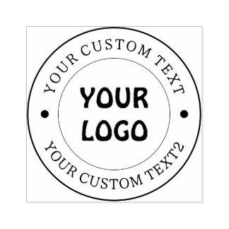 Add your company logo rubber stamp