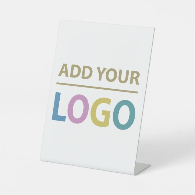 Add Your Custom Business Logo Pedestal Sign (Front)
