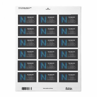 Add your custom logo circle professional black label
