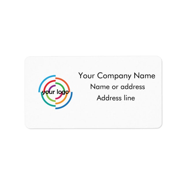 Add your Custom Logo custom address Label (Front)