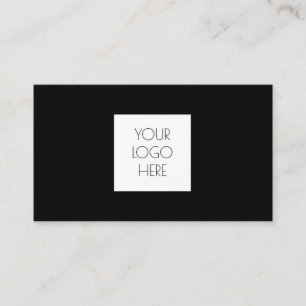 Add Your Custom Logo  Professional Black Business  Business Card