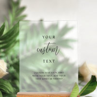 Add Your Custom Text, Chic Wedding Frosted Style