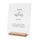 Add Your Custom Text, Chic Wedding Frosted Style