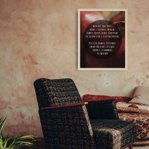 Add Your Custom Text Close-Up Pomegranates Photo Poster