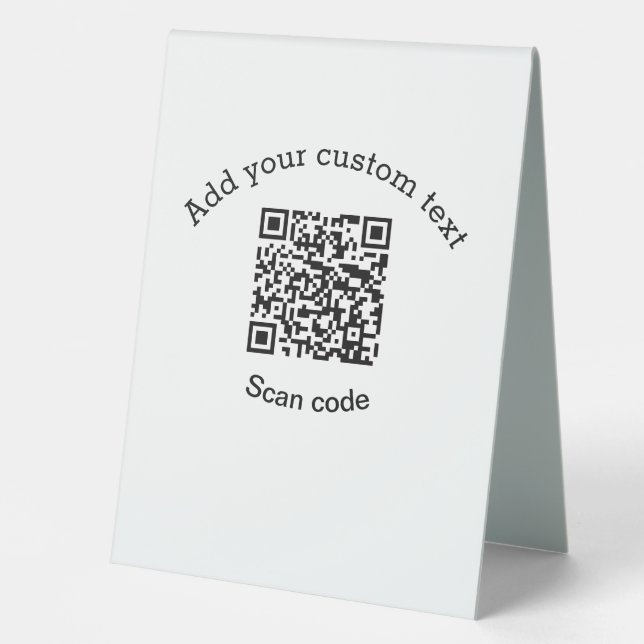 Add your custom text scan QR code business  (Front)