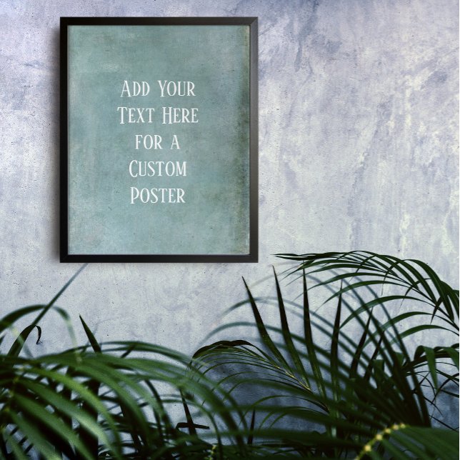 Add Your Custom Text Subtle Blue Grunge Poster (Creator Uploaded)