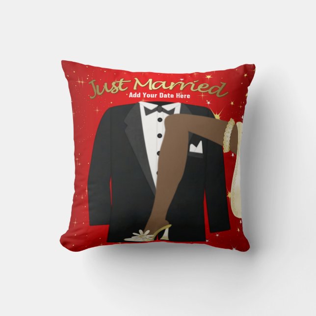 Add Your Date (Keepsake Throw Pillow) Cushion (Front)