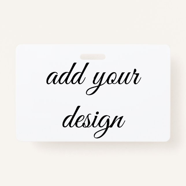add your design badge ID badge (Front)