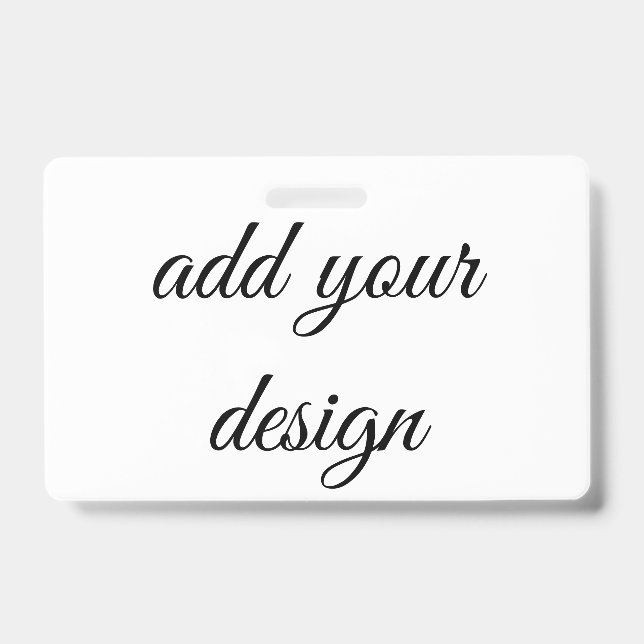 add your design ID badge (Front)
