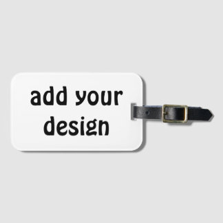 add your design luggage tag