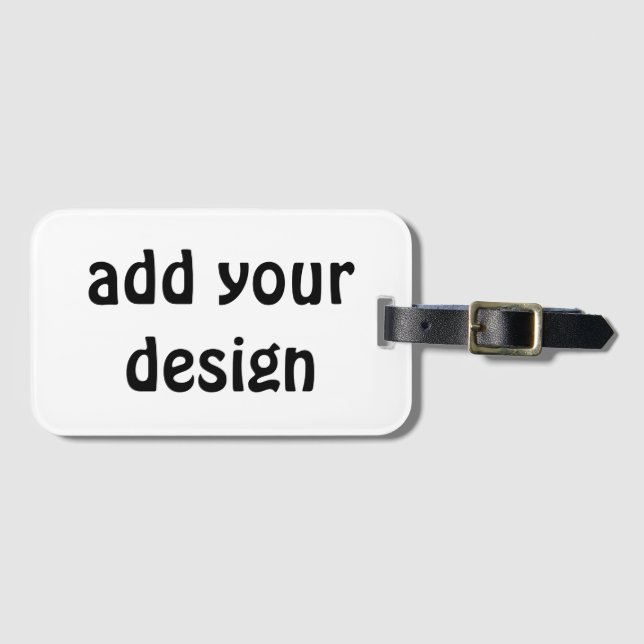 add your design luggage tag (Front Horizontal)