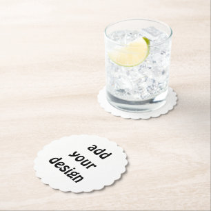 add your design paper coaster