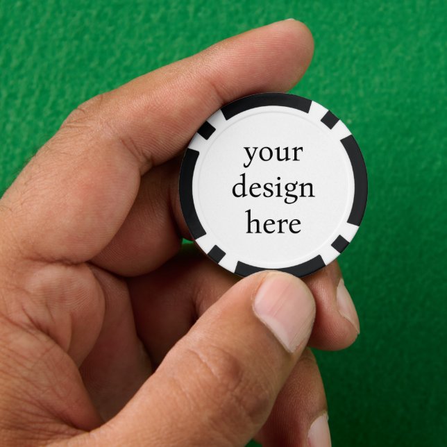add your design poker chips (Hand)