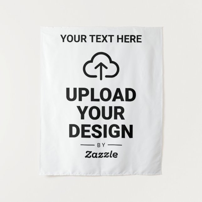 Add Your Design with Custom Message Tapestry (Front)