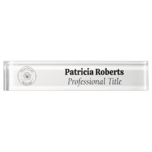 Add your details on this floral design  nameplate