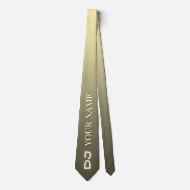 Add your Dj name outfit techno dj Neck Tie (Front)