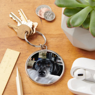 Add your Dog Photo to this  Key Ring