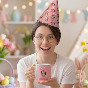 Add Your Face Personalized Easter Bunny Ears Photo Party Hat