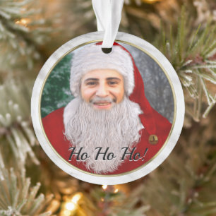 Add Your Face Santa Claus Personalised Christmas Ornament