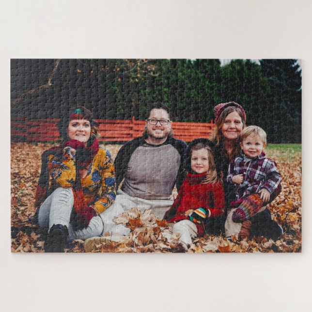 Add your Favourite Family Photo to this Jigsaw Puzzle (Horizontal)