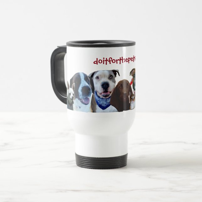 Add your favourite pet photos / message mug1r travel mug (Front Left)