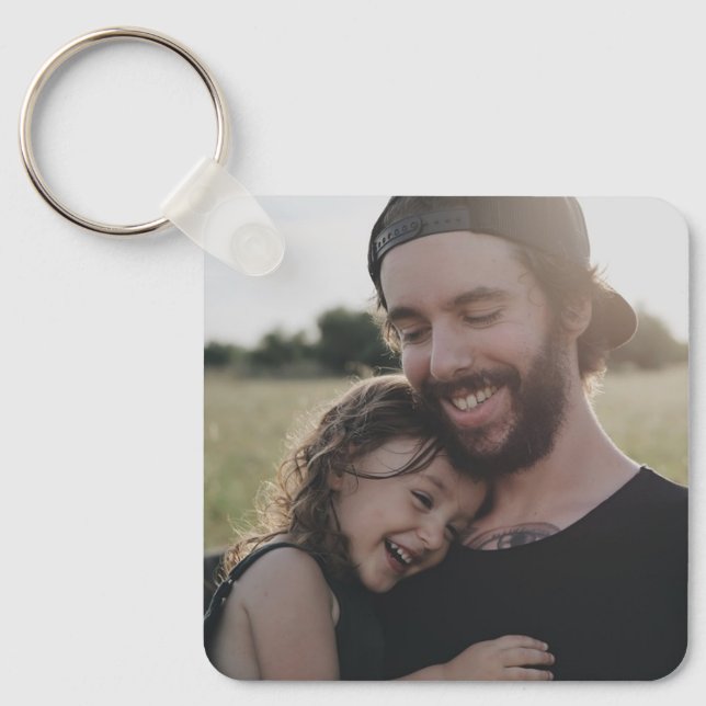 Add your Favourite Photo to this Father's Day Key Ring (Front)