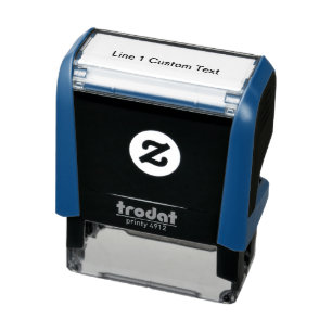 Add your favourite Text, Business 1 Line Self-inking Stamp