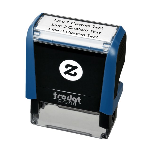 Add your favourite Text, Business 3 Lines Self-inking Stamp (Product)
