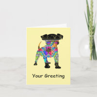 Add Your Greeting Puppy Wearing Sunglasses