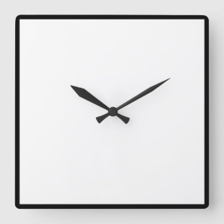 Add Your Image and/or message Square Wall Clock