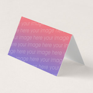 add your image folded blank template business card