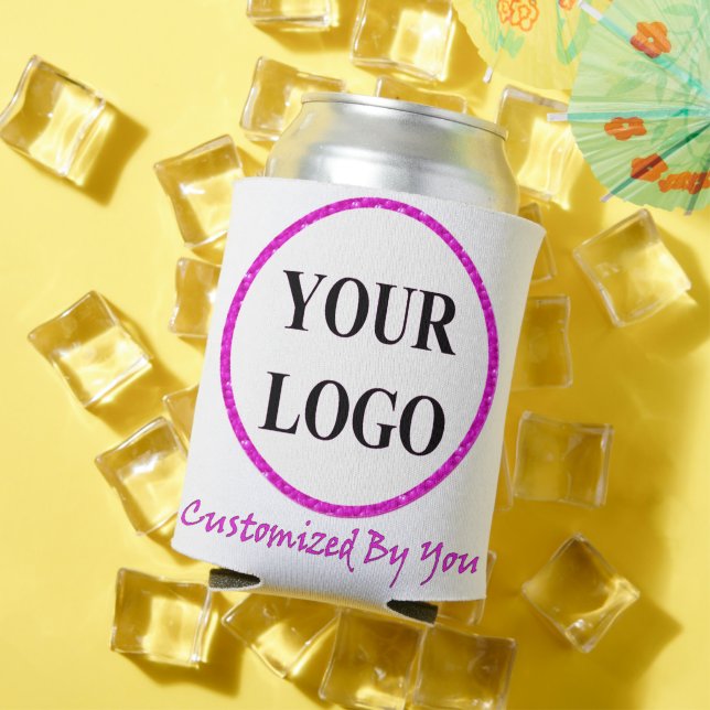 ADD YOUR IMAGE HERE Modern Funny Cute Trendy Can C Cooler (In Situ Summer)