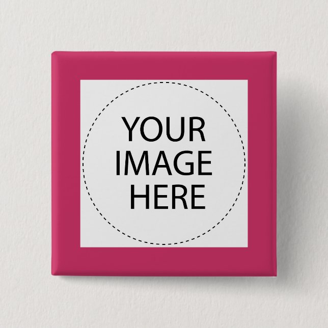Add  Your Image Or Text Here 15 Cm Square Badge (Front)