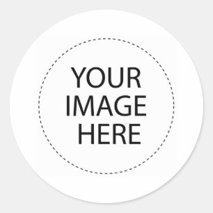 Add Your Image or Text Here Classic Round Sticker