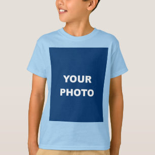 Add Your Image Photo Picture Logo Light Blue T-Shirt
