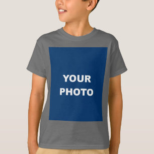 Add Your Image Photo Picture Logo Smoke Grey T-Shirt