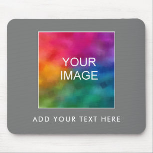 Add Your Image Photo Text Business Logo Template Mouse Mat