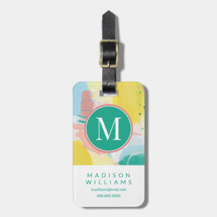 Add Your Information Fresh Face Abstract Luggage Tag